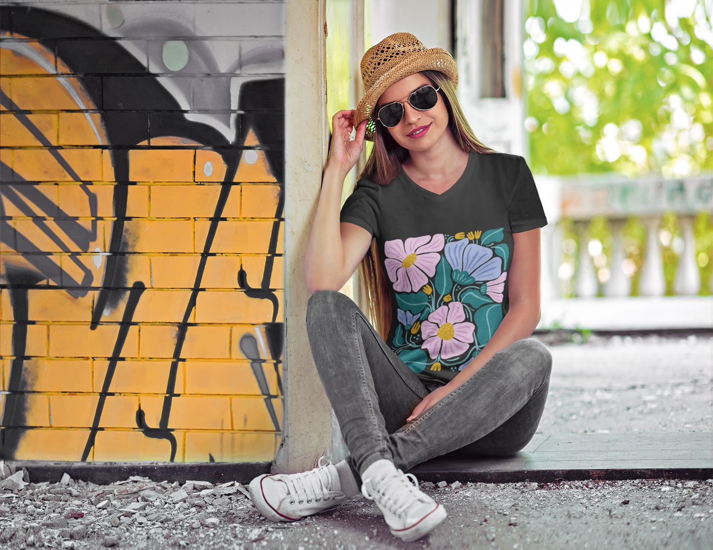 Boho Floral Women's T-Shirt
