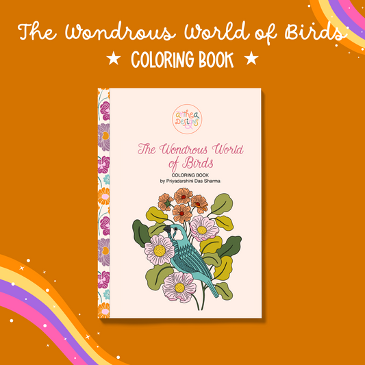 The Wondrous World of Birds Coloring Book